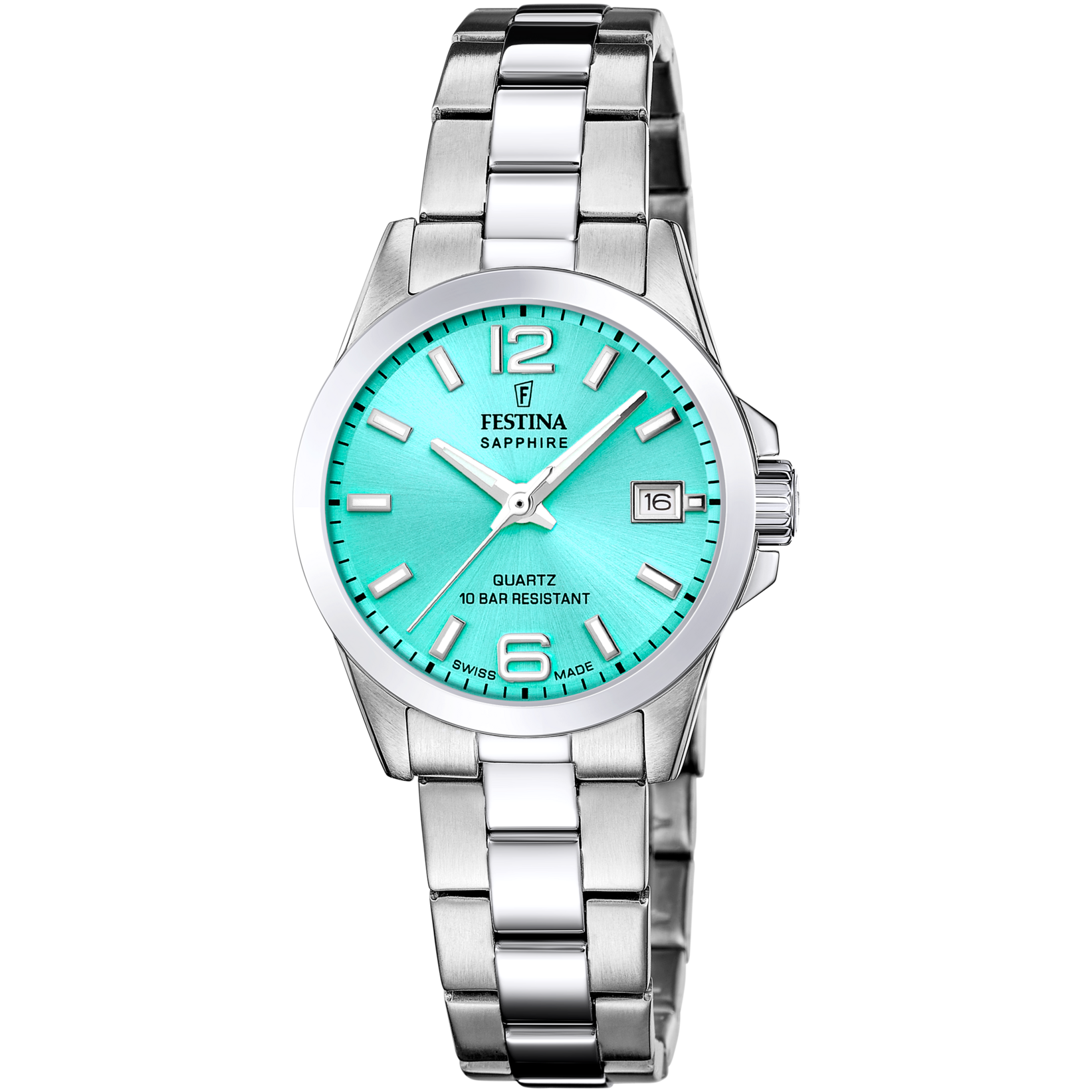 Festina Swiss Made F20049/4 Damenuhr Blau • Saphirglas • 10 ATM Wasserdicht