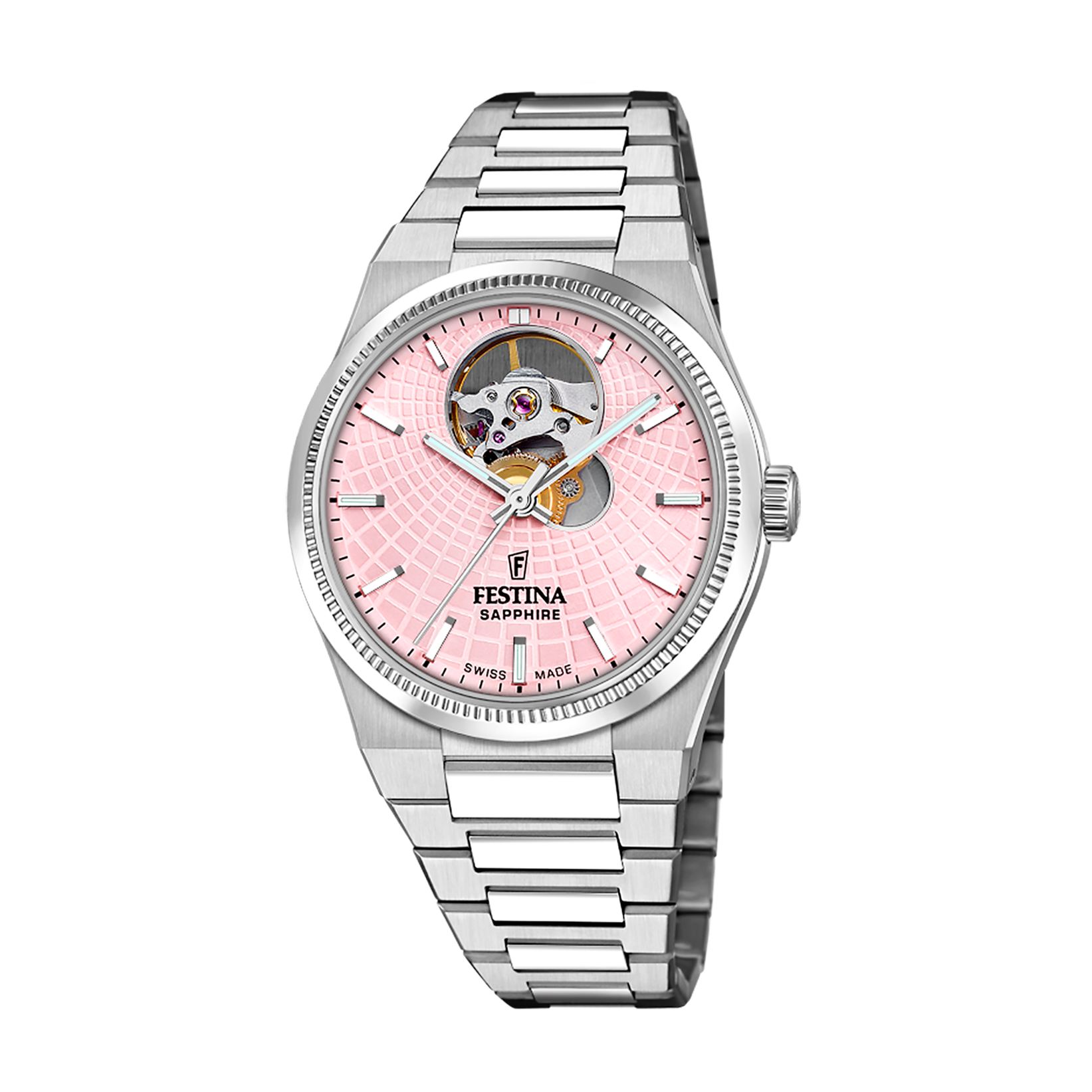 Festina Rivé F20054/2 Damen Armbanduhr • Automatikwerk Soprod P024 • Saphirglas