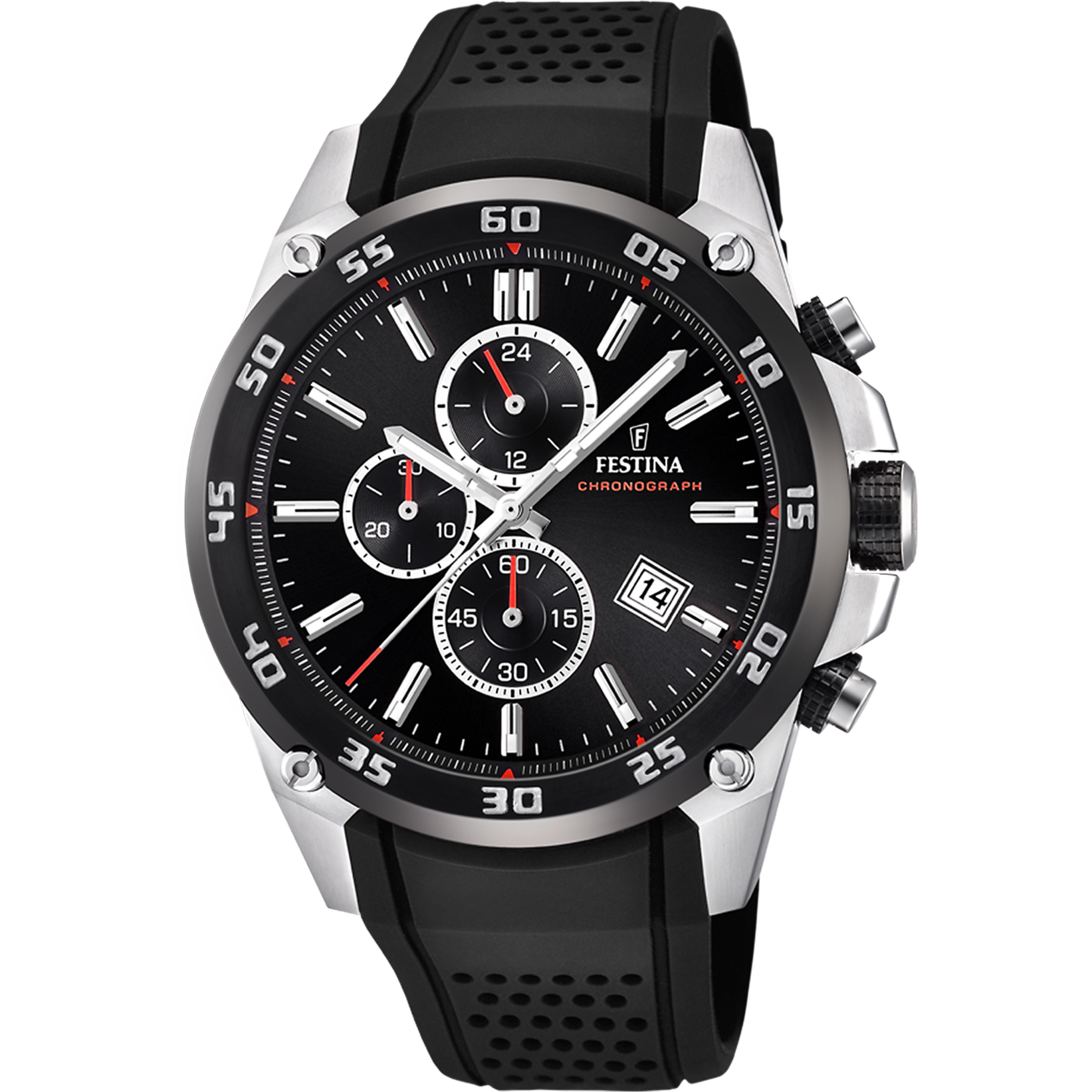 Festina The Originals F20330/5 Herrenuhr Schwarz • Chronograph • Mineralglas