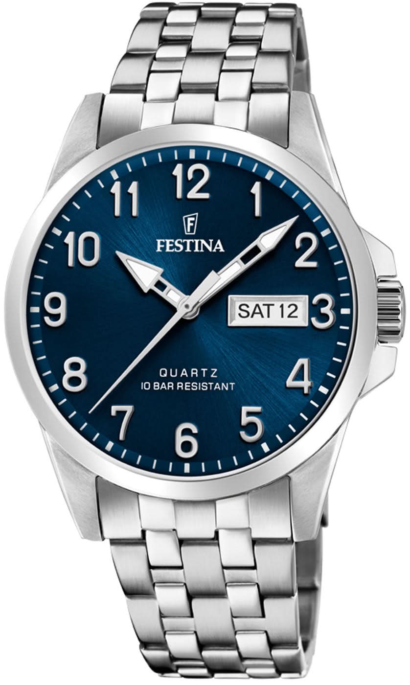 Festina Classics F20357/C Men's Watch • Timeless Design • 10 ATM Water Resistant