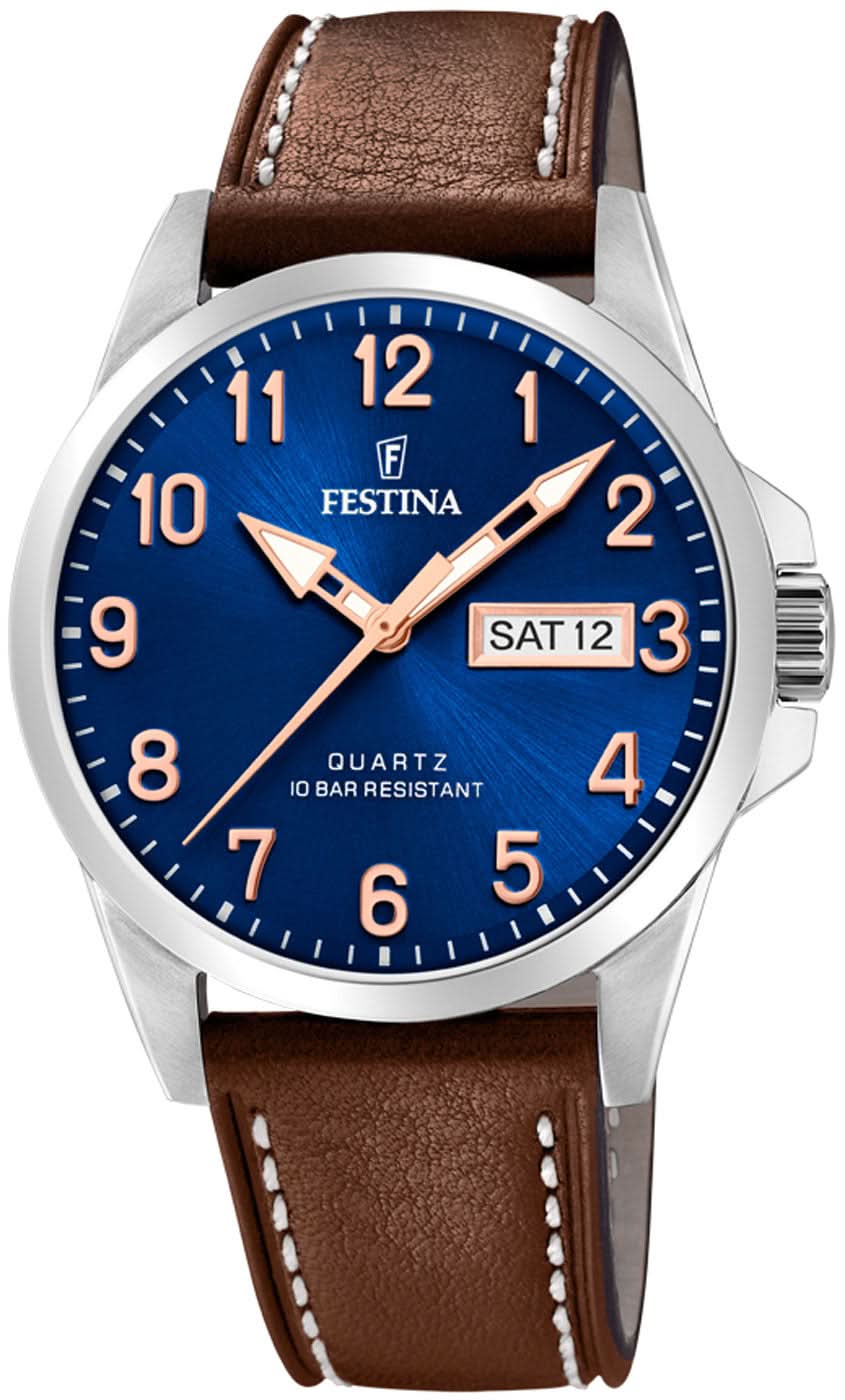 Festina Classics F20358/B Men's Watch • Timeless Design • 10 ATM Water Resistant