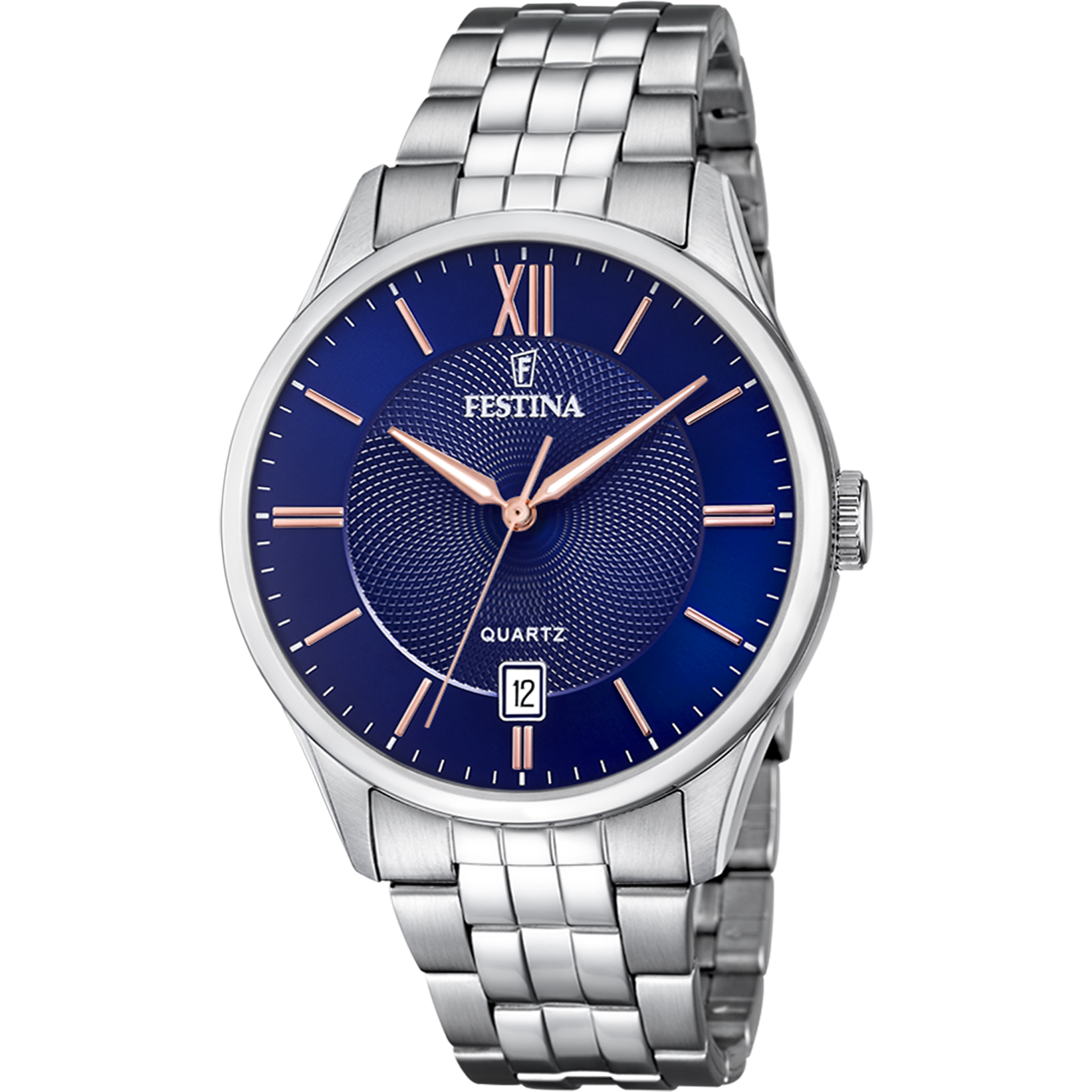 Festina Classics F20425/5 Herrenuhr Blau • Blaues Zifferblatt mit Datum • Miyota Quarzwerk