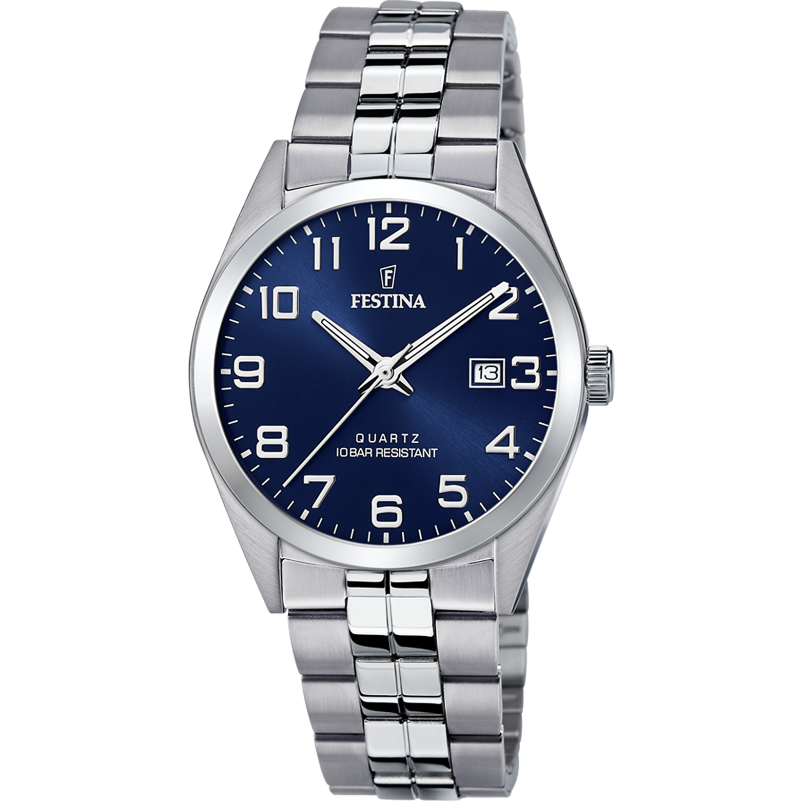 Festina Classics F20437/3 Herrenuhr Blau • Mineralglas • 10 ATM wasserdicht