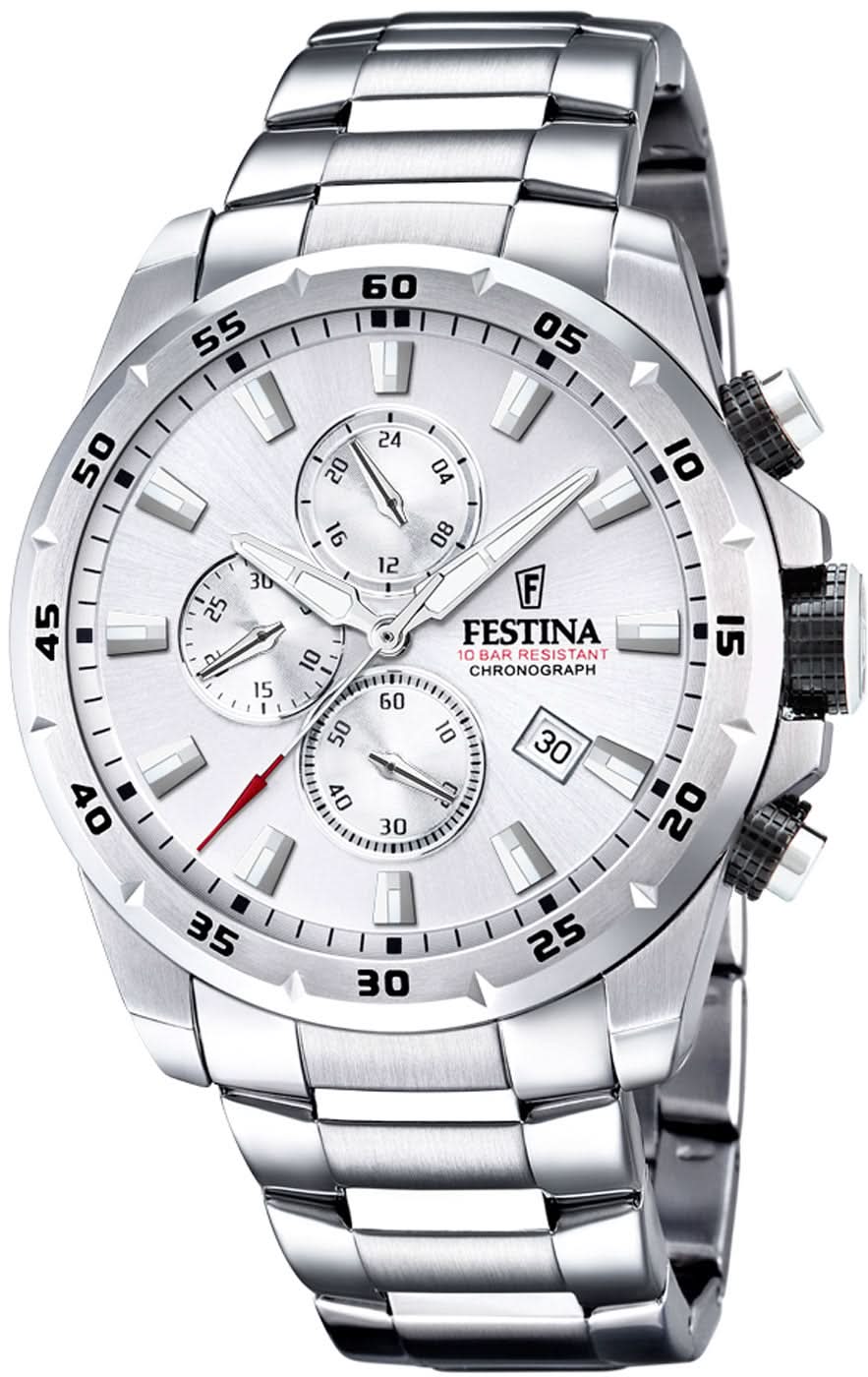 Festina Chrono Sport F20463/1 Men's Watch • Sporty Chronograph Design • Robust Stainless Steel Case