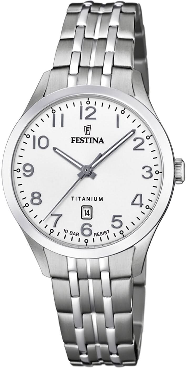 Festina Titanium F20468/1 Women's Watch • Lightweight Titanium • 10 bar