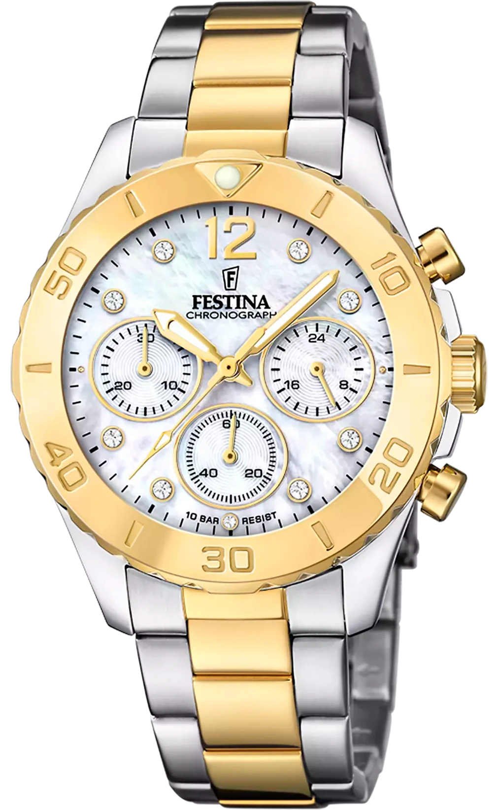 Festina Boyfriend F20604/1 Women's Watch • Mother-of-Pearl Dial • 10 ATM Water Resistant