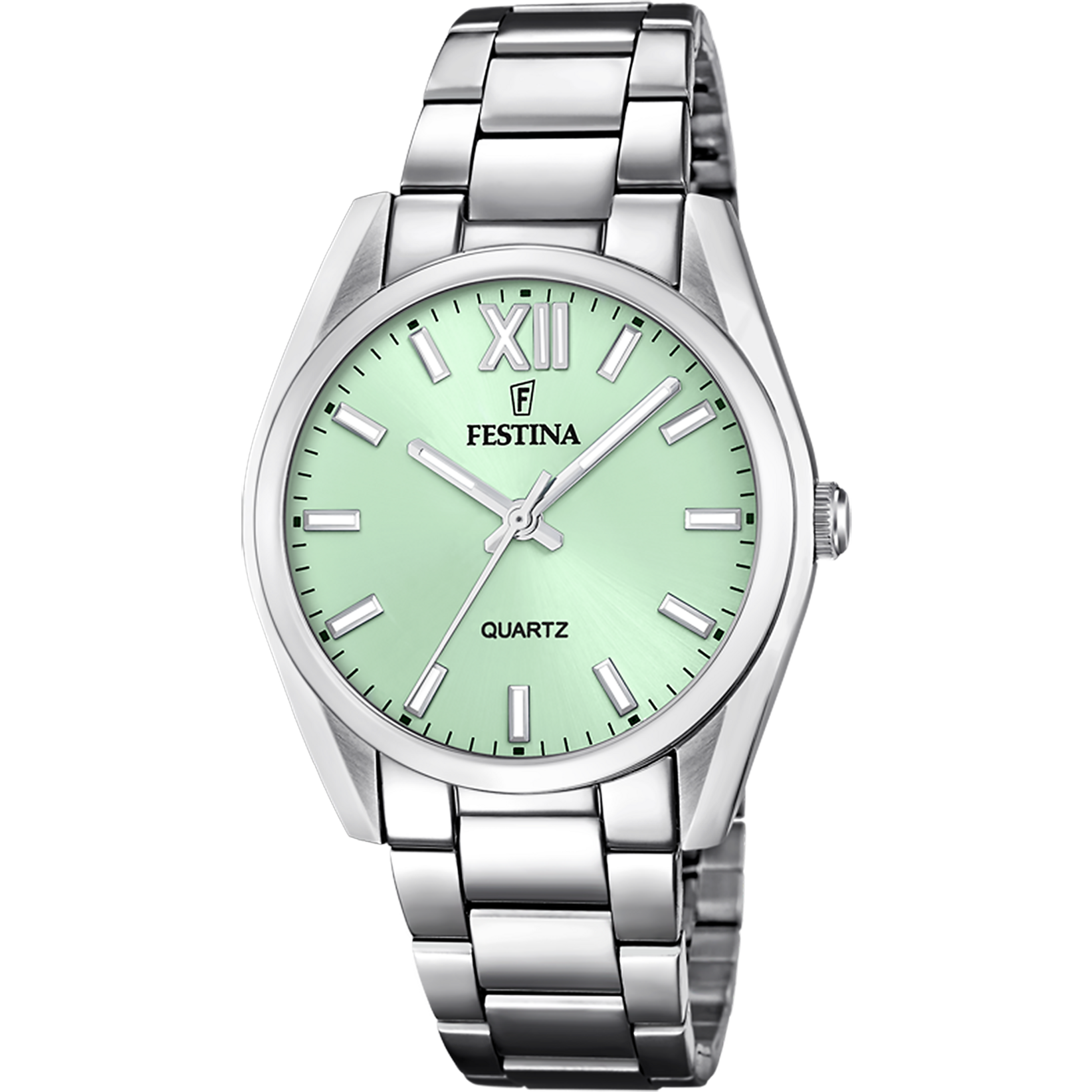 Festina Boyfriend F20622/7 Damenuhr Grün • Mineralglas • 5 ATM Wasserdicht
