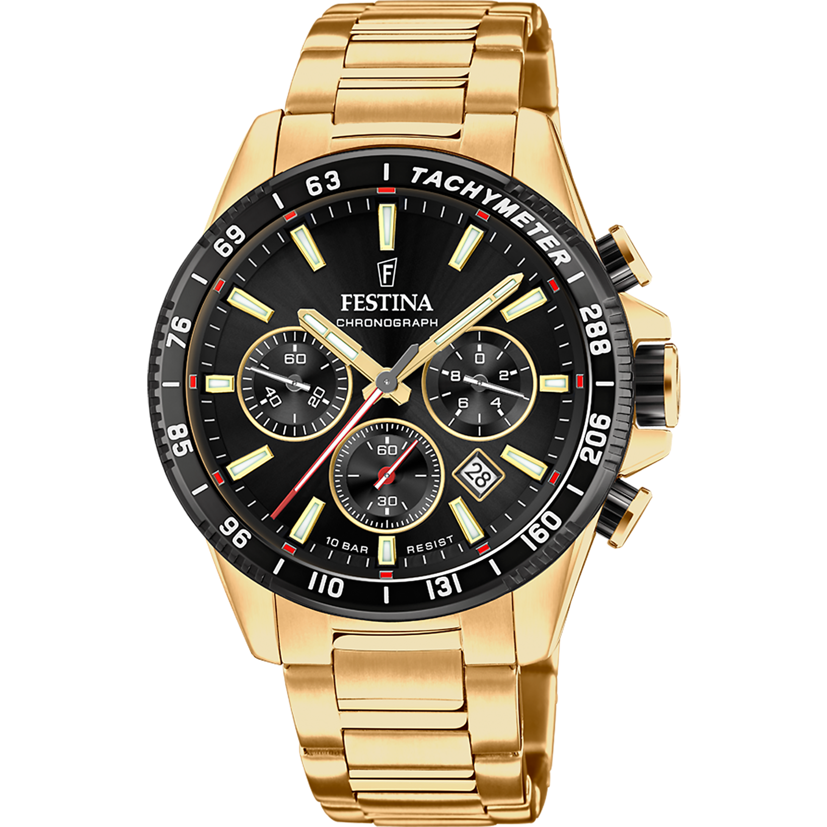 Festina Timeless Chronograph F20634/5 Men's Watch • Stainless Steel • 10 ATM