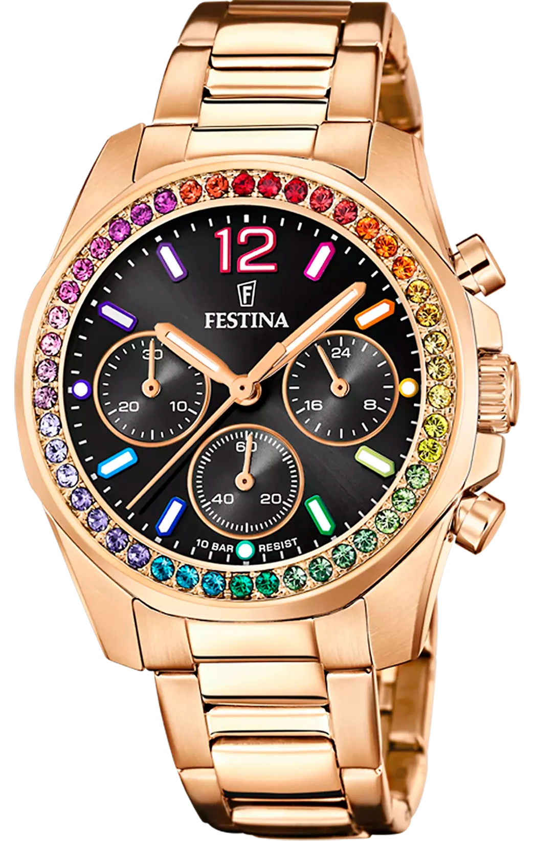 Festina Rainbow F20639/3 Women's Watch • Elegant Rainbow Design • Stainless Steel