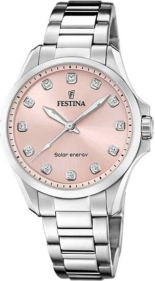 Festina Solar Energy F20654/2 Women's Watch • Solar Powered • Rose Gold