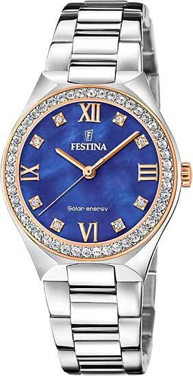 Festina Solar Energy F20658/2 Women's Watch • Solar Powered • Stainless Steel