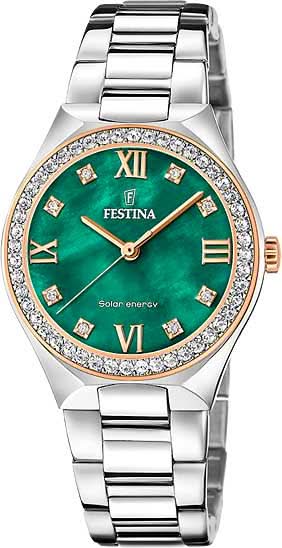 Festina Solar Energy F20658/3 Women's Watch • Solar Powered • Stainless Steel