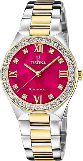 Festina Solar Energy F20659/3 Women's Watch • Sustainable Solar Drive • Elegant Bicolor Design