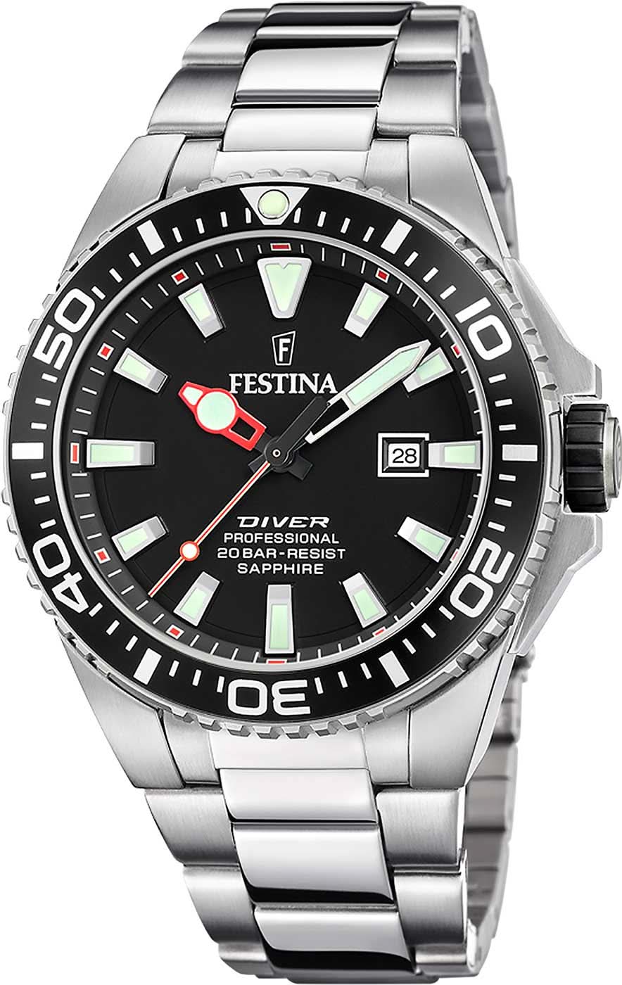Festina Diver Professional F20663/3 Men's Watch • 20 ATM • Sapphire Crystal