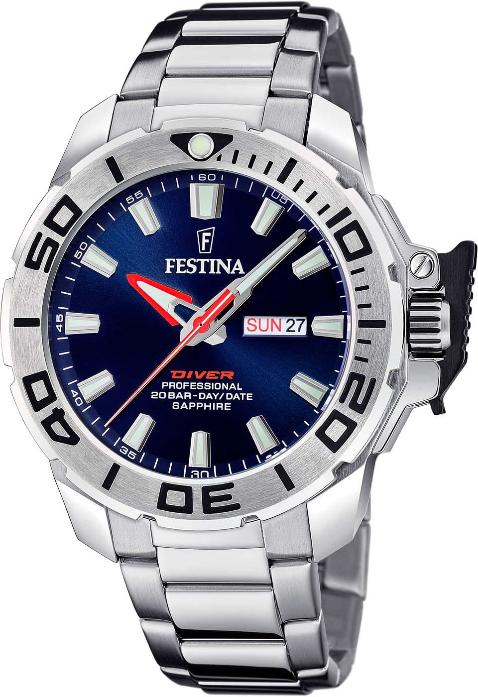 Festina The Originals Diver F20665/1 Men's Watch • Sapphire Crystal • 20 ATM