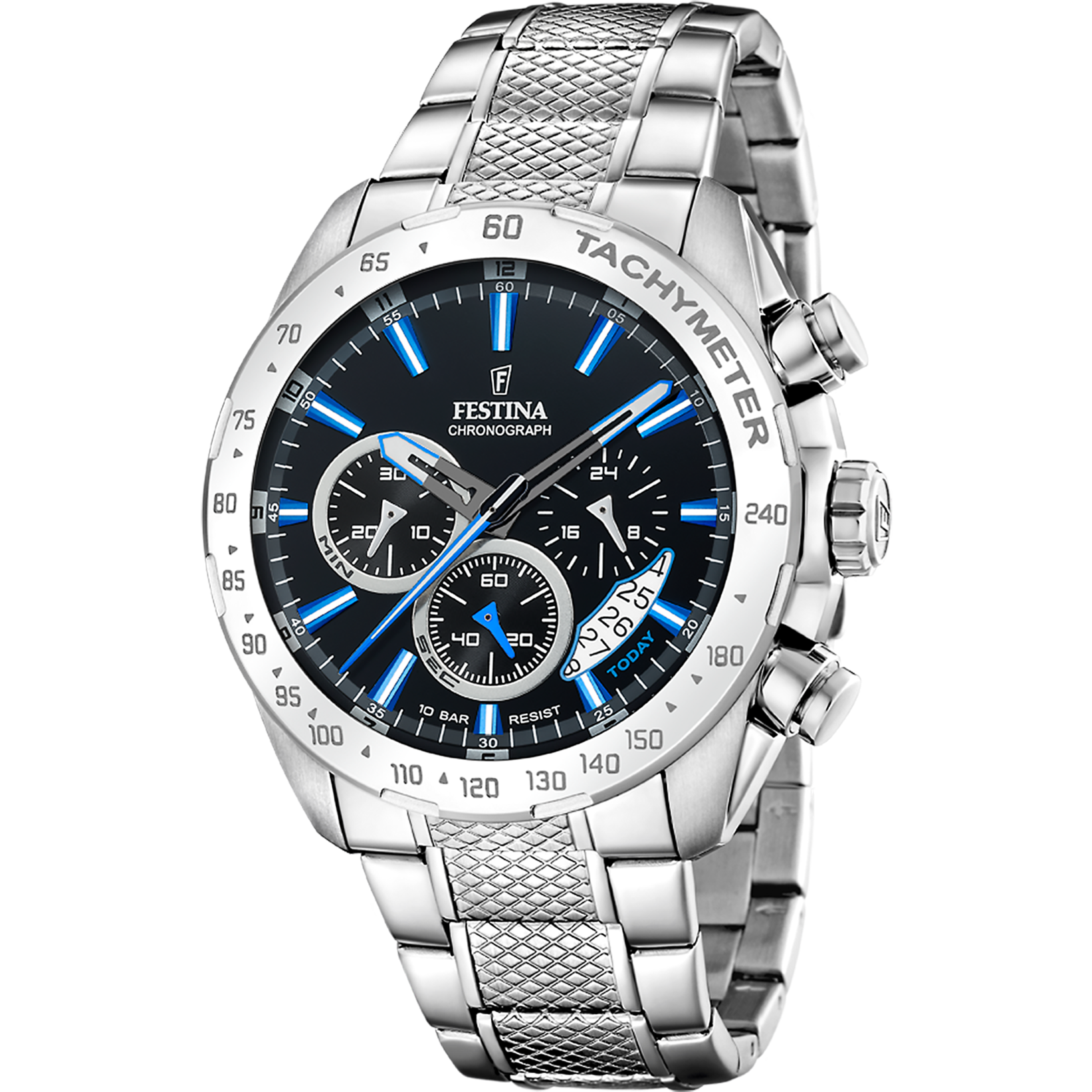 Festina Timeless Chronograph F20668/6 Men's Watch • Stainless Steel • Quartz Movement