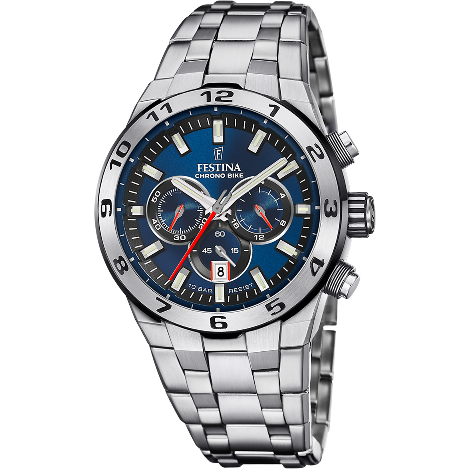 Festina Chrono Bike F20670/1 Herrenuhr Blau • Chronograph • 10 ATM