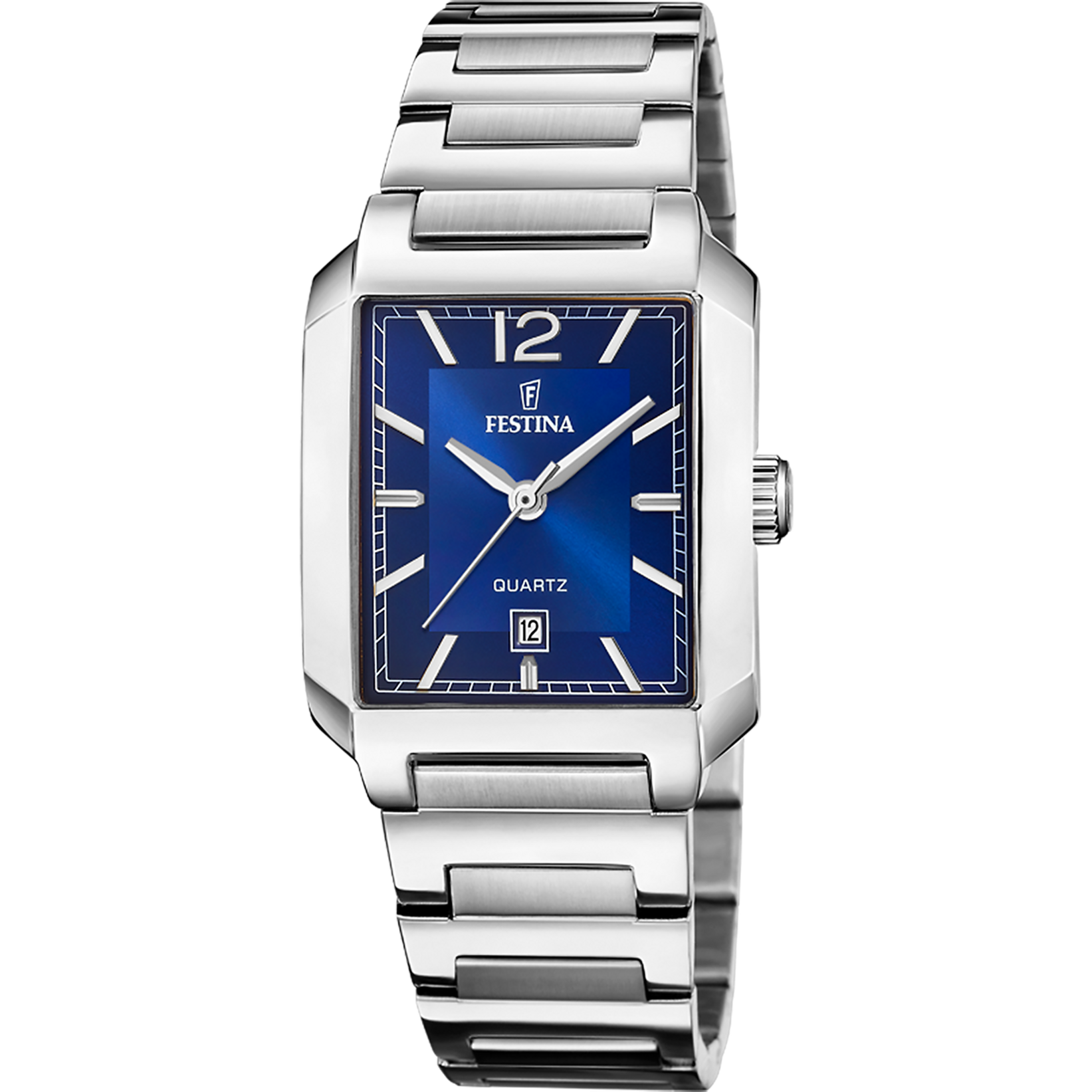Festina F20679/3 Damenuhr Quarz Eckig Blau • Eckiges Gehäuse • 5 ATM Wasserdicht