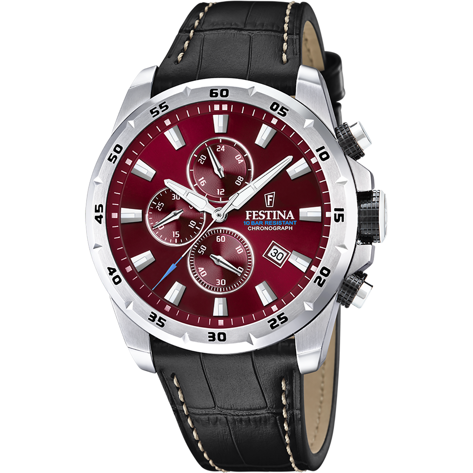 Festina Timeless Chronograph F20692/5 Herren • Chronograph • Lederarmband
