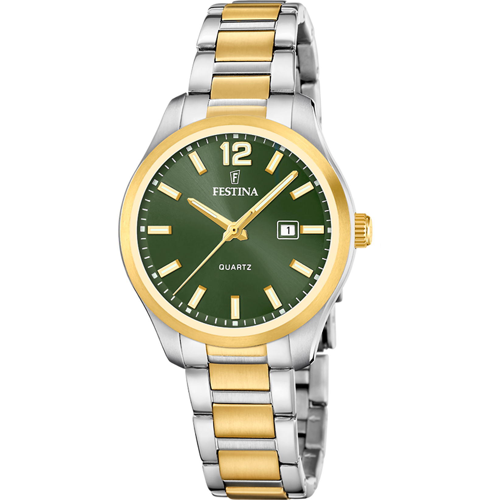 Festina F20739/4 Damenuhr Grün • Quarzwerk • 5 ATM
