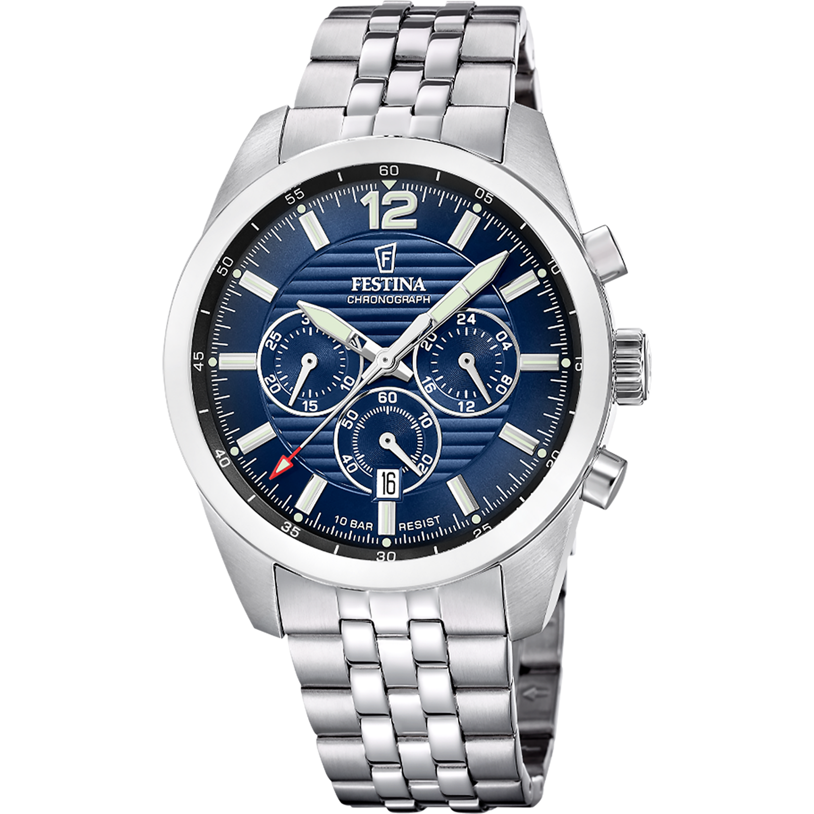 Festina F20742/4 Herren Chronograph Blau • 44mm Gehäuse • 10 ATM Wasserdicht