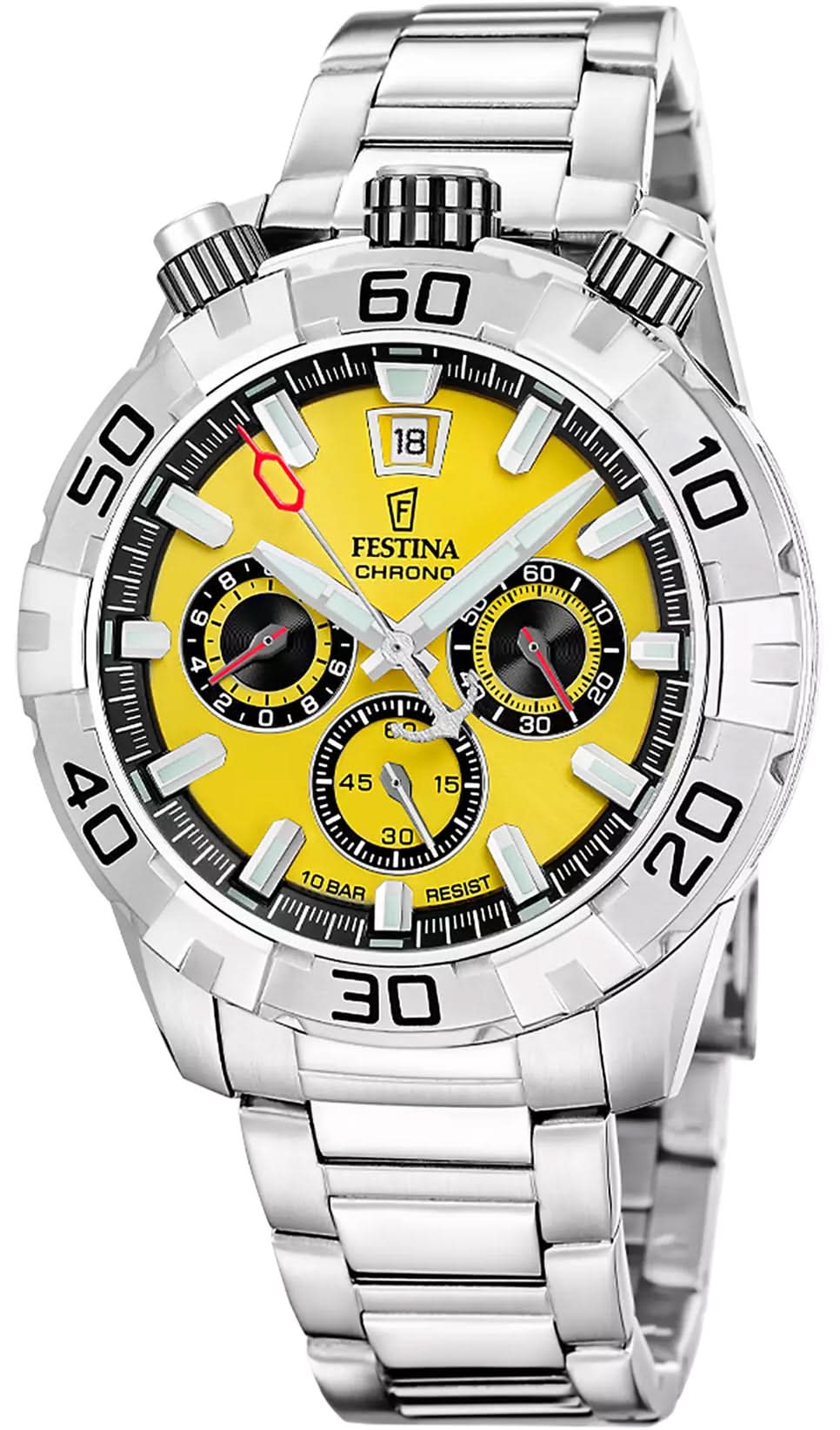 Festina Bullhead F20743/4 Men's Watch • Striking Design • Stainless Steel
