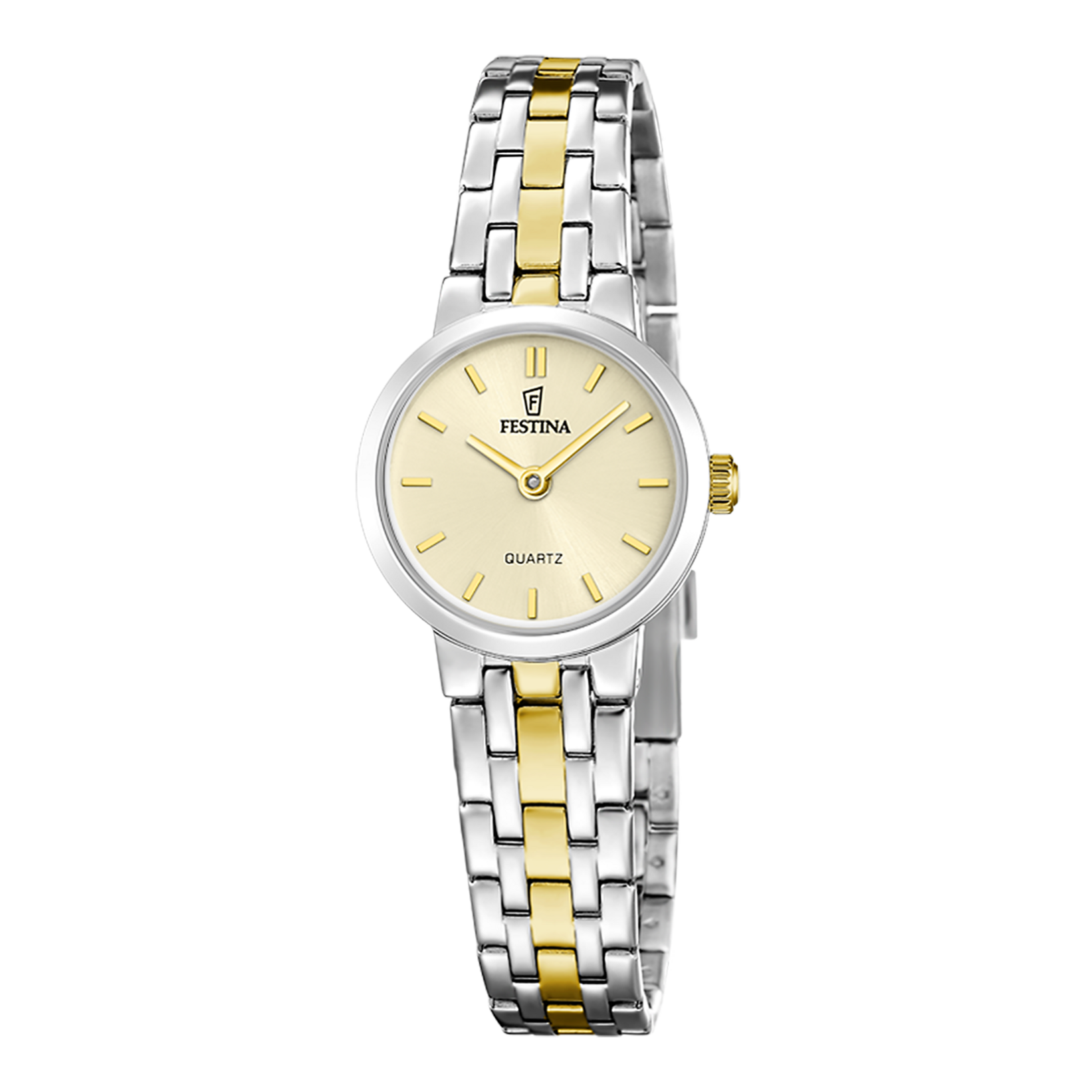 Festina Mademoiselle F20747/2 Damen Armbanduhr Gold • Edelstahlarmband • Elegantes Damenmodell
