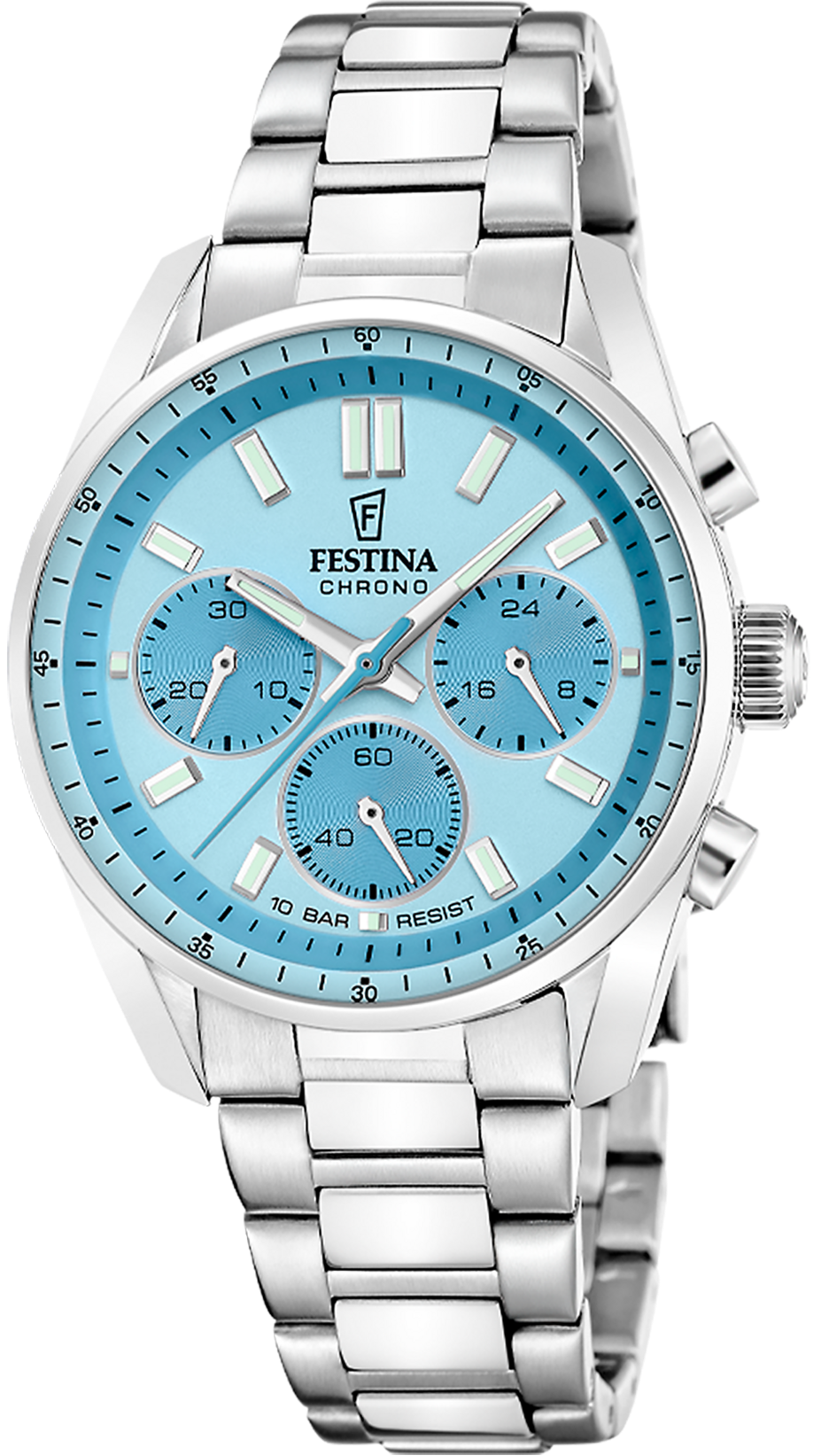 Festina Boyfriend F20753/2 Chronograph Unisex • Blau Edelstahl • Quarz