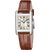 Festina On The Square F20773/2 Damen Armbanduhr • Lederarmband • Goldfarben