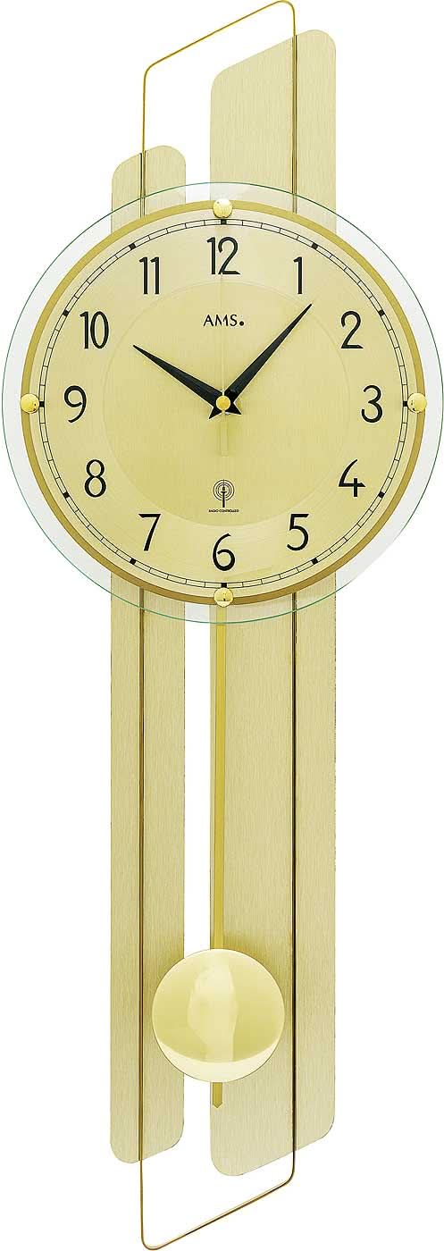 AMS Wall Clock • Radio Controlled • With Pendulum