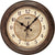 AMS Wall Clock Plastic • Radio-Controlled • Antique Brown Design
