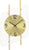 AMS Wall Clock 45x25x7 cm Metal • Precise Radio-Controlled Movement • Elegant Design