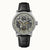 Ingersoll Herrenarmbanduhr mit schwarzem Lederband und offenem Automatik-Ziffernblatt
