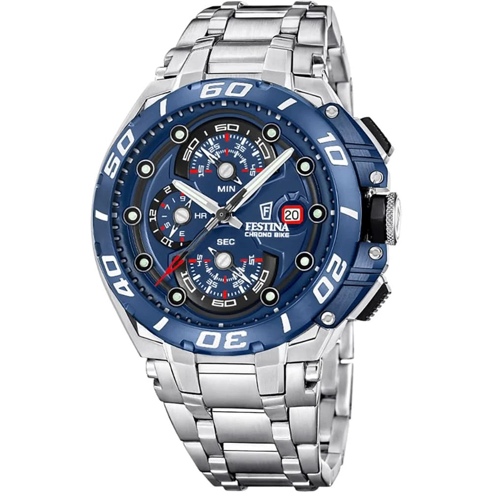 Festina Chrono Bike F20754/4 Men's Watch • Sporty Chronograph • 20 ATM Water Resistant