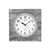 AMS Funk-Wanduhr in Anthrazit mit Mineralglas, römisches Ziffernblatt und Zeigern