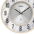 AMS Funk-Wanduhr mit analogem Ziffernblatt, schwarzen Zeigern und marmorierter Umrandung