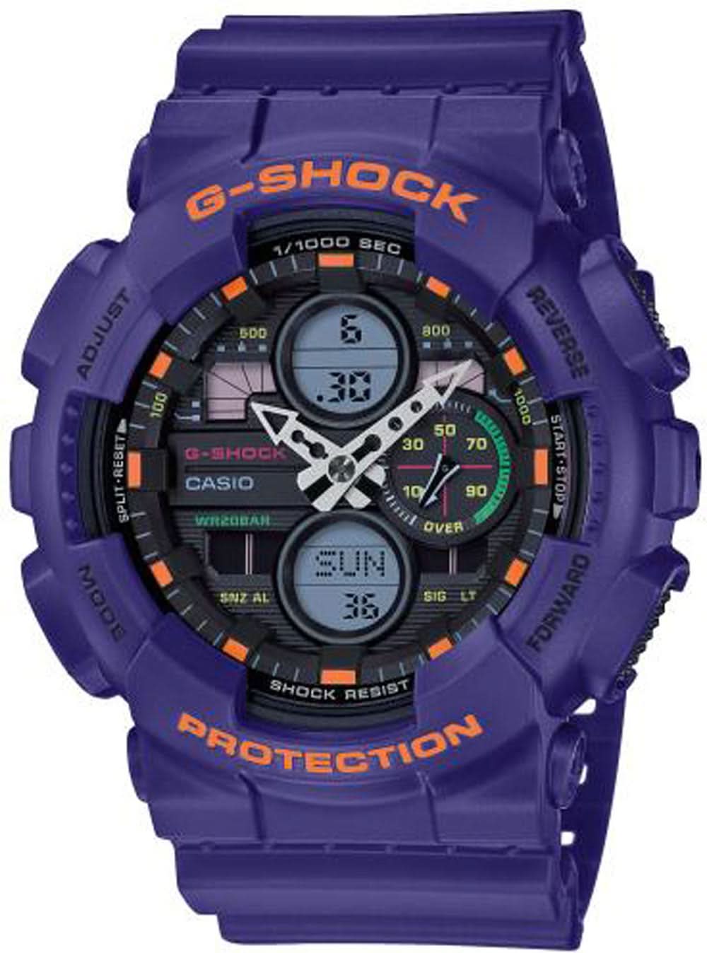 Casio G-Shock GA-140-6AER Men's Watch • Extreme Shock Resistance • 20 Bar Water Resistance