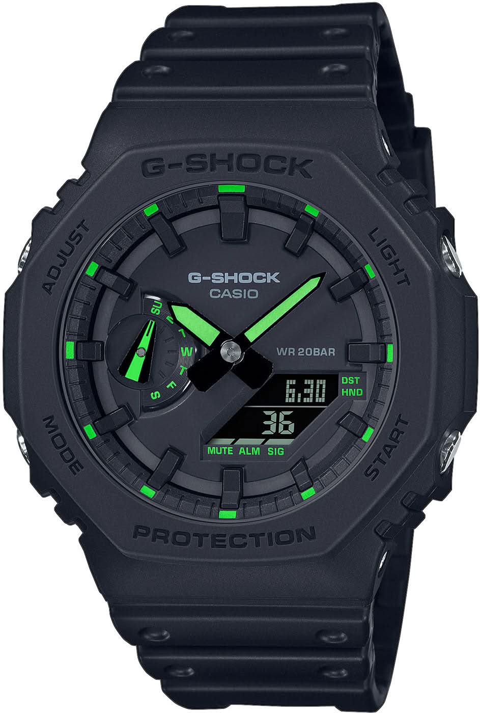 Casio G-Shock GA-2100-1A3ER Men's Watch • Extreme Shock Resistance • World Time Function
