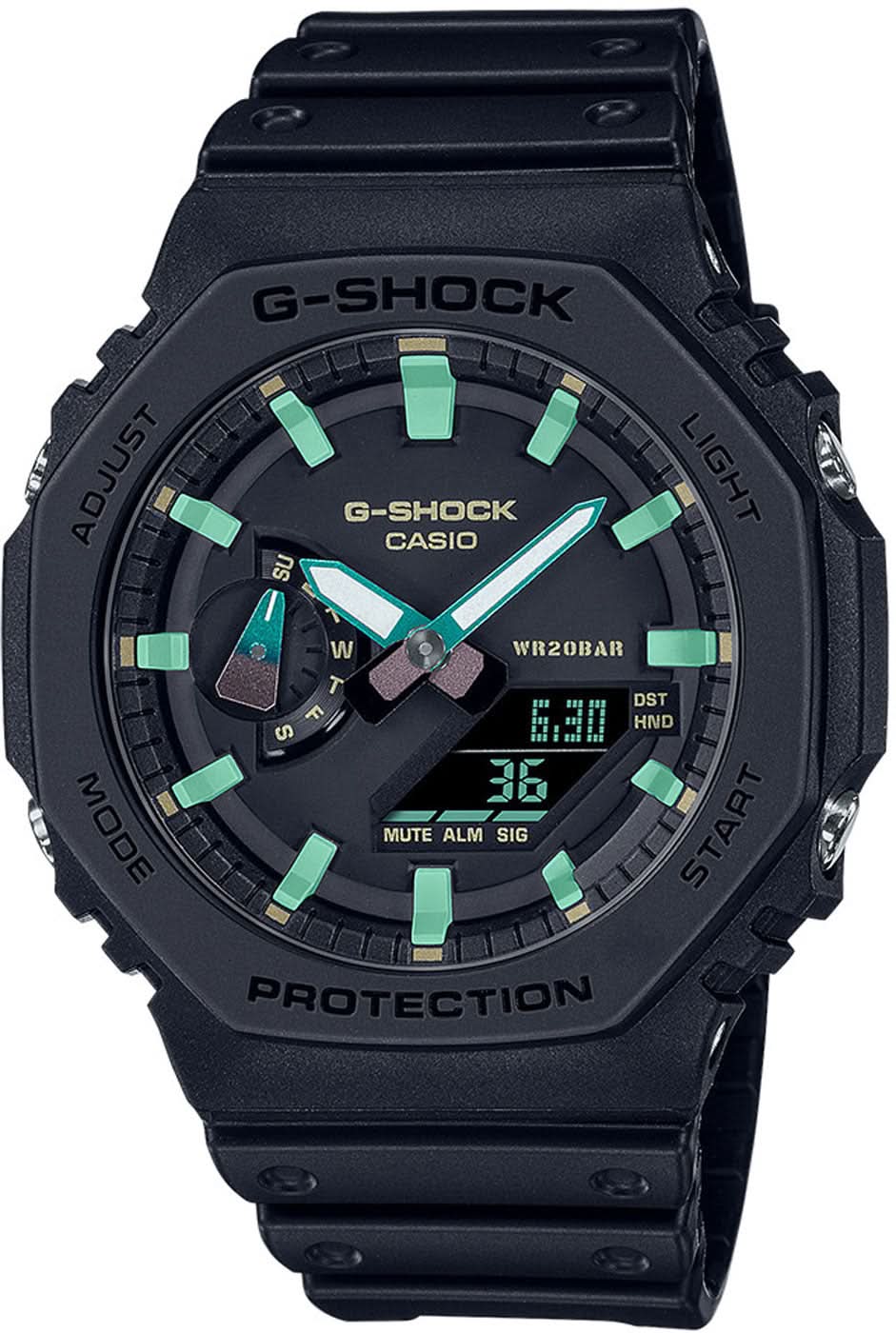 Casio G-Shock GA-2100RC-1AER Men's Watch • Extreme Shock Resistance • World Time Function