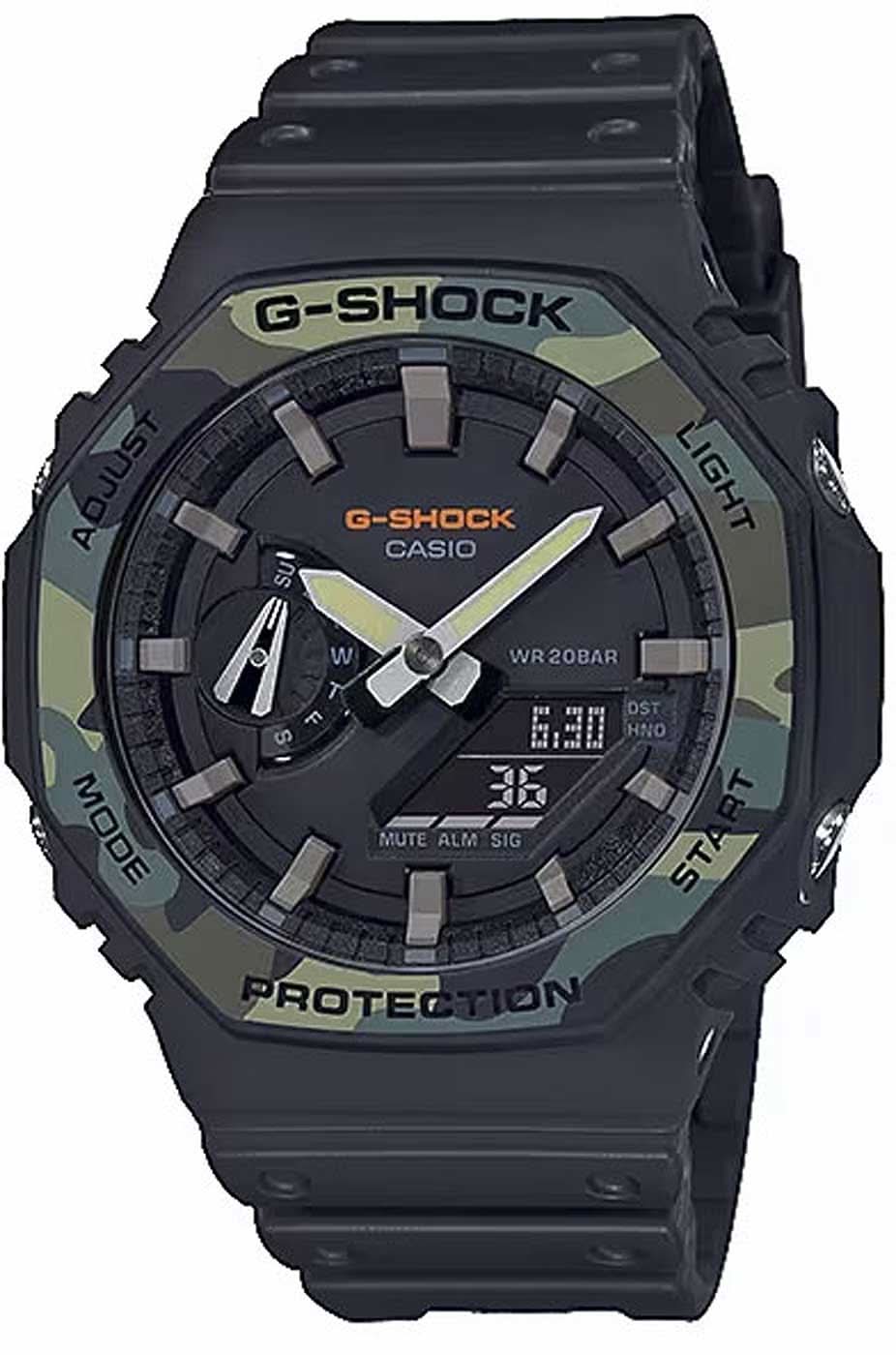 Casio G-Shock GA-2100SU-1AER Men's Watch • Extreme Shock Resistance • Carbon Core Guard