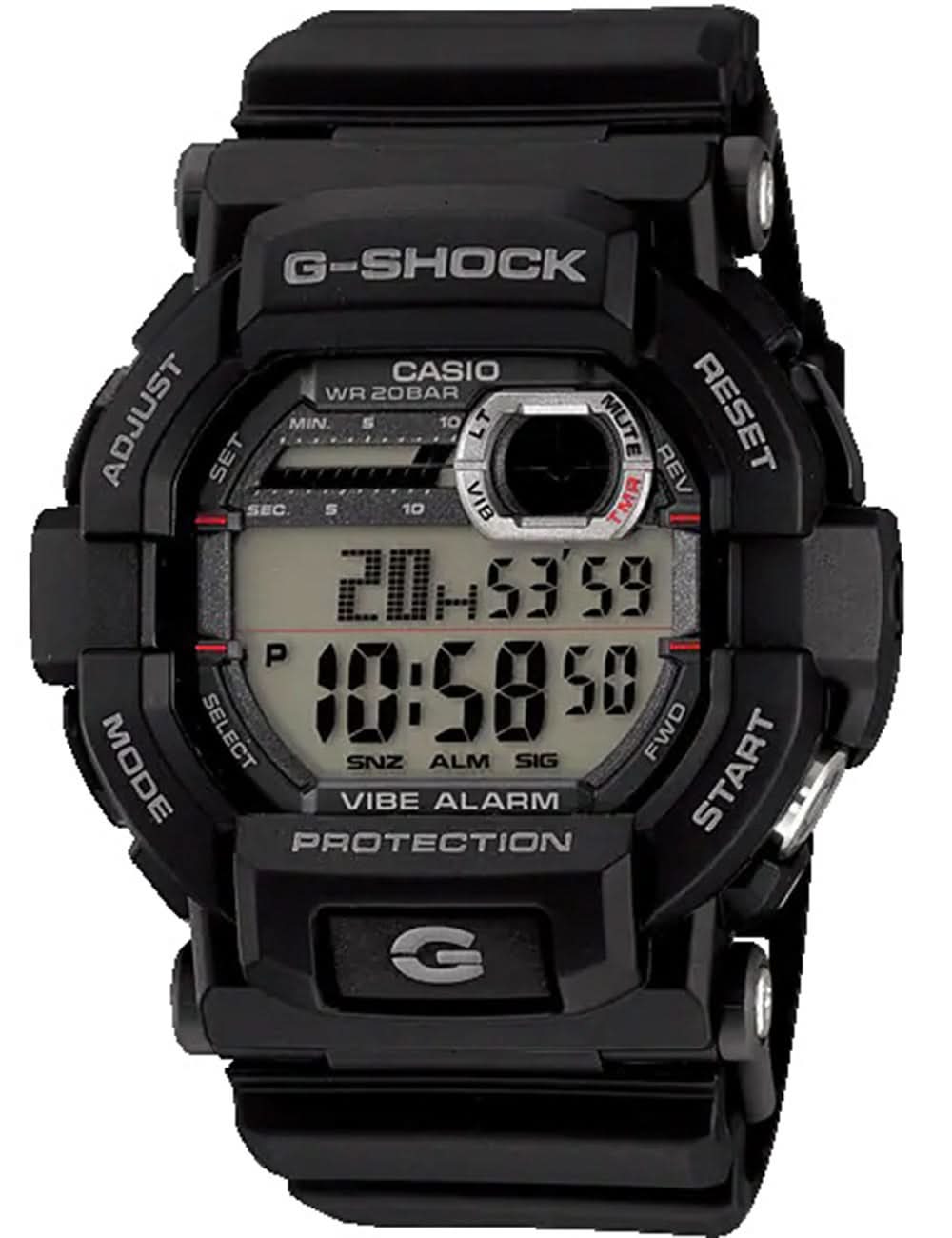 Casio G-Shock GD-350-1ER Men's Watch • Vibration Alarm • 20 Bar