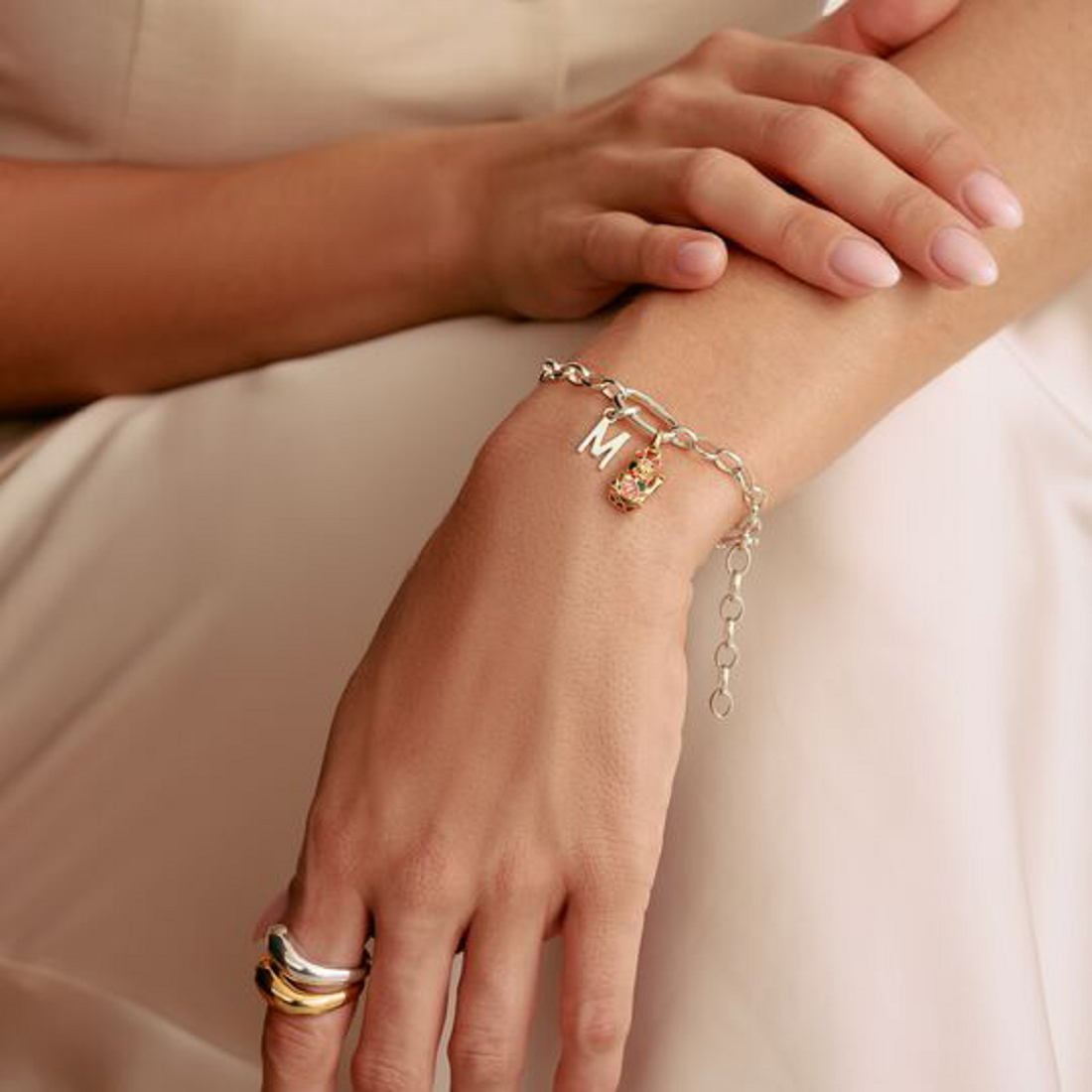 Link Charm Bracelet - Thomas Sabo Model: C1202-001-21-L19