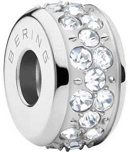 Stainless steel charm set with stones - Bering Jewelry Model: Glow-1