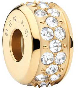 Stainless steel charm set with stones - Bering Jewelry Model: Glow-2