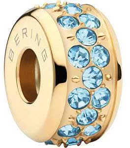 Stainless Steel Charm with Stones - Bering Jewelry Model: Glow-4