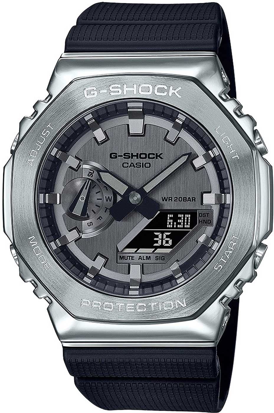 Casio G-Shock GM-2100-1AER Men's Watch • Extreme Shock Resistance • Iconic Metal Design