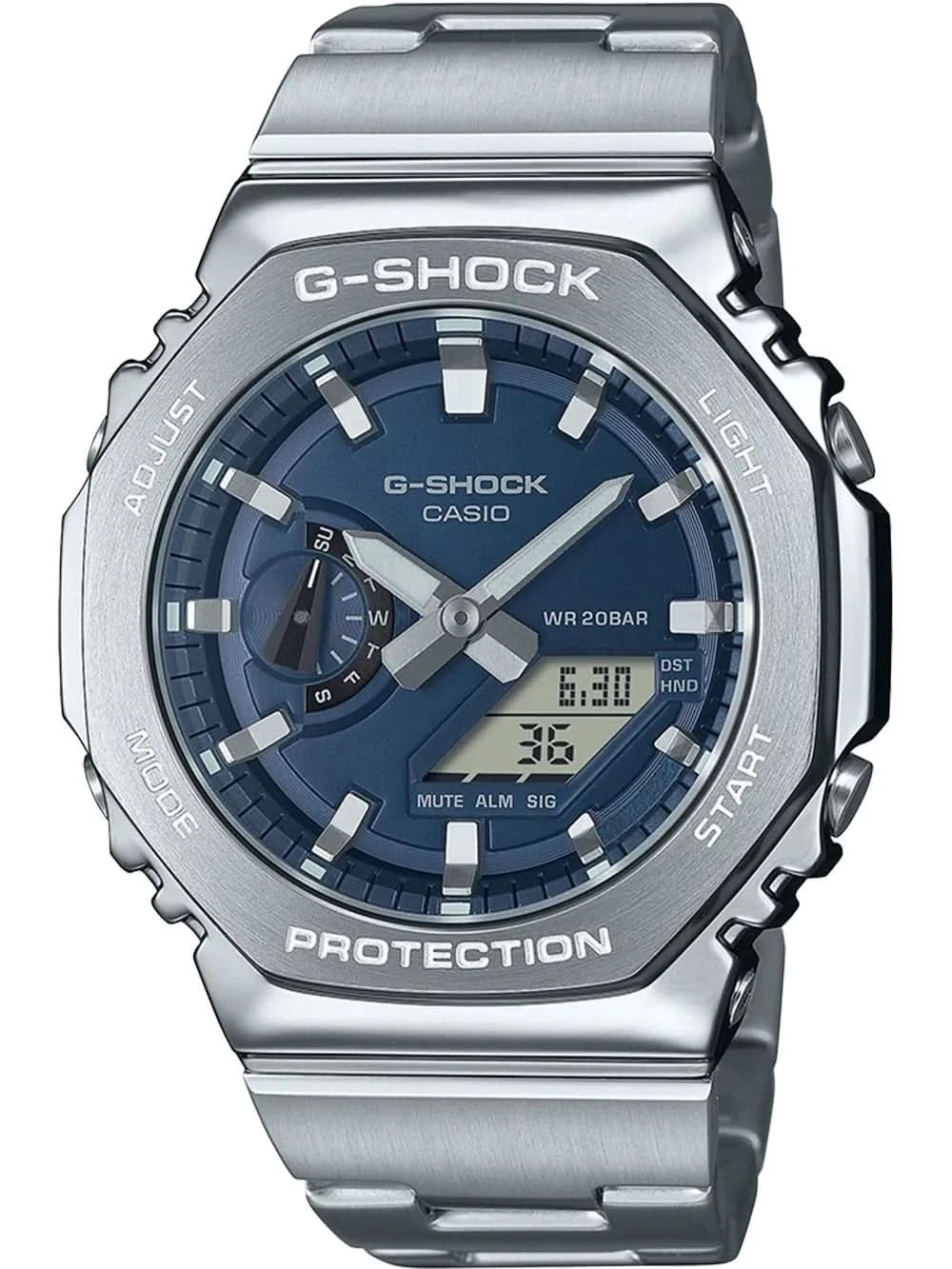 Casio G-Shock GM-2110D-2BER Men's Watch • Stainless Steel • Shock-resistant