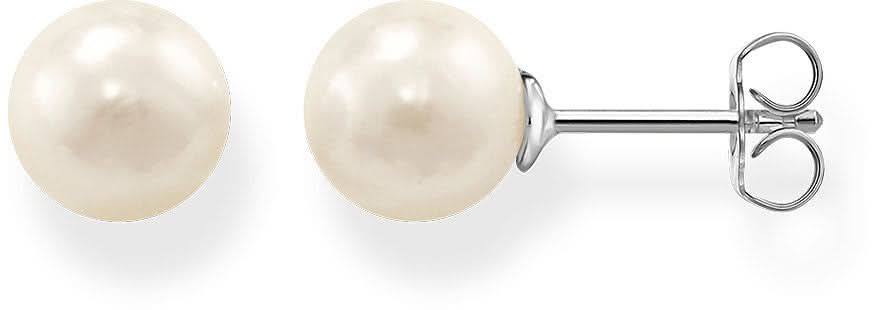 Large Pearl Stud Earrings - Freshwater Cultured Pearl