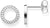 Stud Earrings Circles with Stones - 925 Sterling Silver