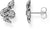 Stud Earrings Snake Blackened - 925 Sterling Silver Blackened